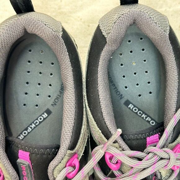 Rockport Hydro-Shield Waterproof Gray Purple Hiking Walking Shoes Women’s 6 EU36 - Picture 8 of 12